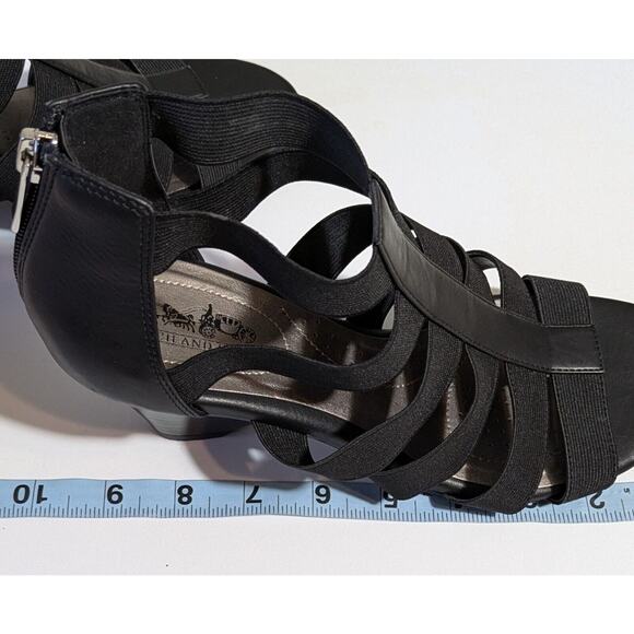 Coach & Four Women's Size 8 Strappy Ankle Sandals Small Heel - Picture 12 of 13